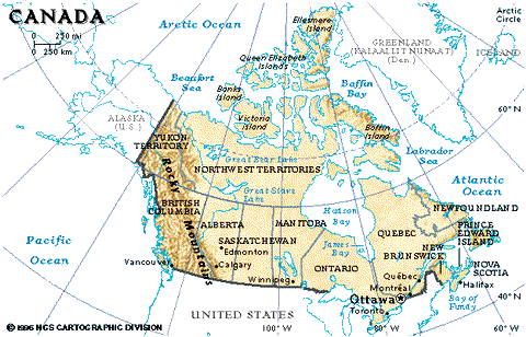 Clickable Canada Map